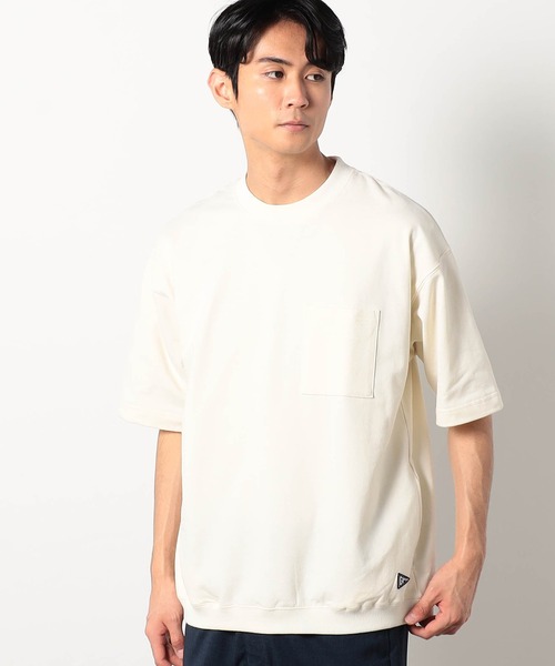 Grand PARK（グランドパーク）の「ミニ裏毛半袖スウェット（Tシャツ/カットソー・メンズ・アイボリー/ブラック/オートミール/ネイビー・MEDIUM/LARGE）」の17枚目の写真