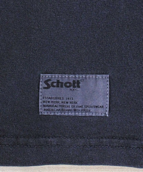 schott(ショット)の「PIGMENT O/D HENLEY NECK SS T-SHIRT(Tシャツ/カットソー・メンズ・ホワイト/ブラウン/ブルー/セージグリーン/ブラック・M/L/XL/XXL)」の16枚目の写真