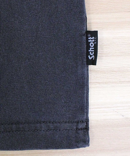 schott(ショット)の「PIGMENT O/D HENLEY NECK SS T-SHIRT(Tシャツ/カットソー・メンズ・ホワイト/ブラウン/ブルー/セージグリーン/ブラック・M/L/XL/XXL)」の17枚目の写真