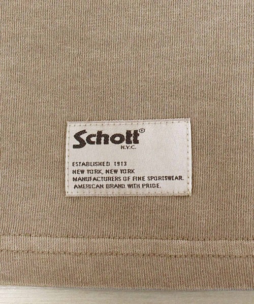 schott(ショット)の「PIGMENT O/D HENLEY NECK SS T-SHIRT(Tシャツ/カットソー・メンズ・ホワイト/ブラウン/ブルー/セージグリーン/ブラック・M/L/XL/XXL)」の21枚目の写真