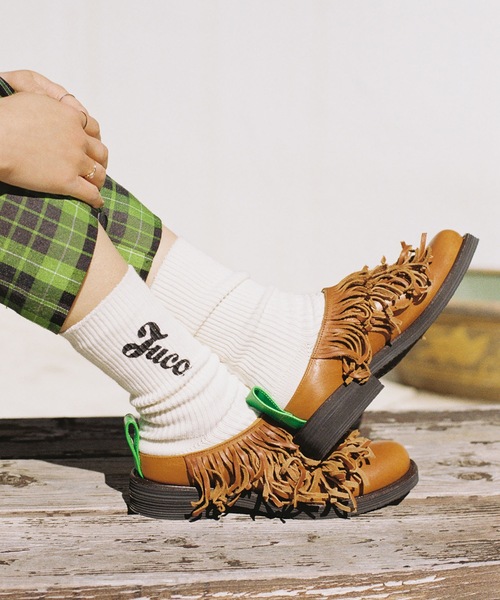 JUCO.(ジュコ)の「くせっ毛スリッポン(スリッポン・レディース・ブラウン・27.5cm/26.5cm/24.5cm/23.5cm/22.5cm)」の1枚目の写真