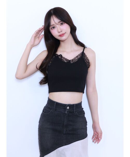 EATME（イートミー）の「リボンキャミデザインアンサンブル（Tシャツ/カットソー・レディース・ピンク/グレー/オフホワイト・FREE）」の14枚目の写真