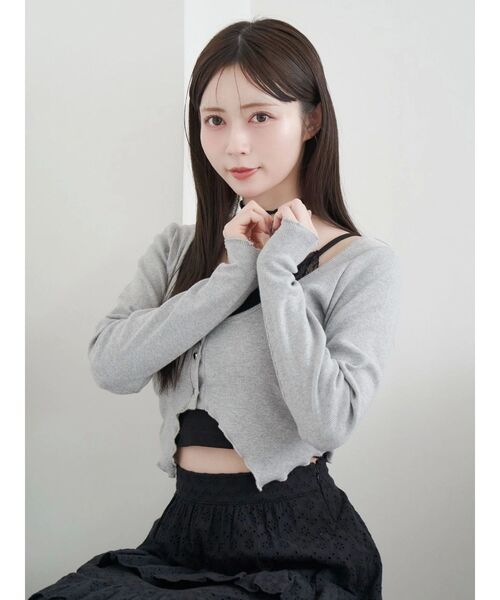 EATME（イートミー）の「リボンキャミデザインアンサンブル（Tシャツ/カットソー・レディース・ピンク/グレー/オフホワイト・FREE）」の17枚目の写真