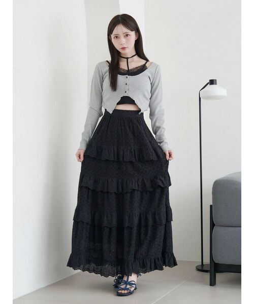 EATME（イートミー）の「リボンキャミデザインアンサンブル（Tシャツ/カットソー・レディース・ピンク/グレー/オフホワイト・FREE）」の19枚目の写真