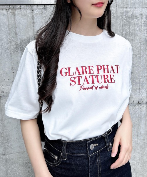 INGNI(イング)の「シンプルロゴTシャツ(Tシャツ/カットソー・レディース・ホワイト×ブラック/ホワイト×レッド/グレー系6・M)」の5枚目の写真