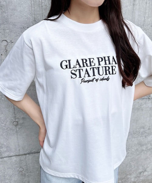 INGNI(イング)の「シンプルロゴTシャツ(Tシャツ/カットソー・レディース・ホワイト×ブラック/ホワイト×レッド/グレー系6・M)」の10枚目の写真