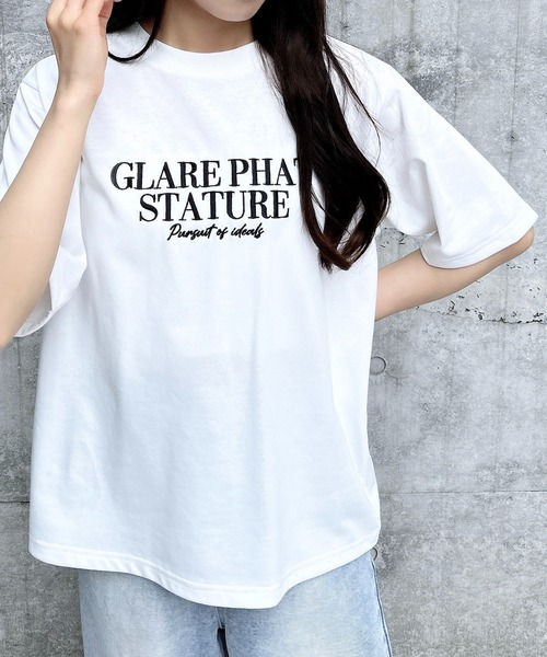 INGNI(イング)の「シンプルロゴTシャツ(Tシャツ/カットソー・レディース・ホワイト×ブラック/ホワイト×レッド/グレー系6・M)」の11枚目の写真