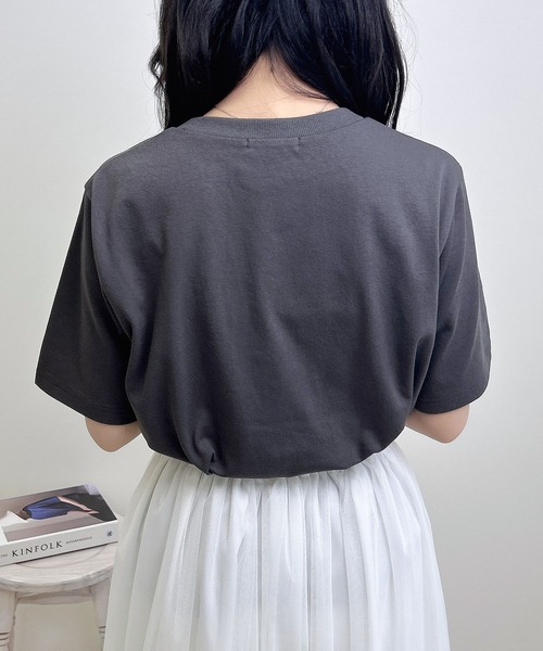 INGNI(イング)の「シンプルロゴTシャツ(Tシャツ/カットソー・レディース・ホワイト×ブラック/ホワイト×レッド/グレー系6・M)」の19枚目の写真