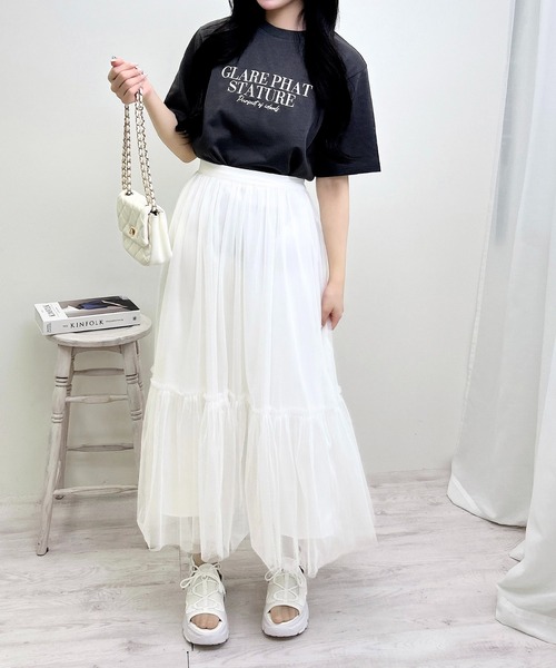 INGNI(イング)の「シンプルロゴTシャツ(Tシャツ/カットソー・レディース・ホワイト×ブラック/ホワイト×レッド/グレー系6・M)」の20枚目の写真