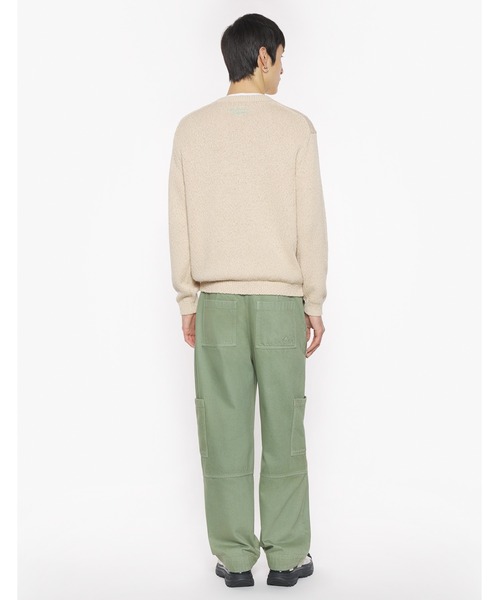 Maison Kitsune（メゾンキツネ）の「ABSTRACT DAISY INTARSIA JUMPER（ニット/セーター・メンズ・ベージュ/ホワイト・S/XS/L/M/XL）」の5枚目の写真