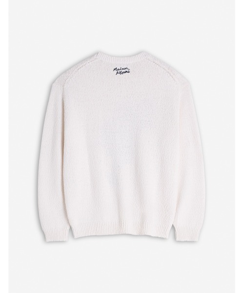 Maison Kitsune（メゾンキツネ）の「ABSTRACT DAISY INTARSIA JUMPER（ニット/セーター・メンズ・ベージュ/ホワイト・S/XS/L/M/XL）」の14枚目の写真