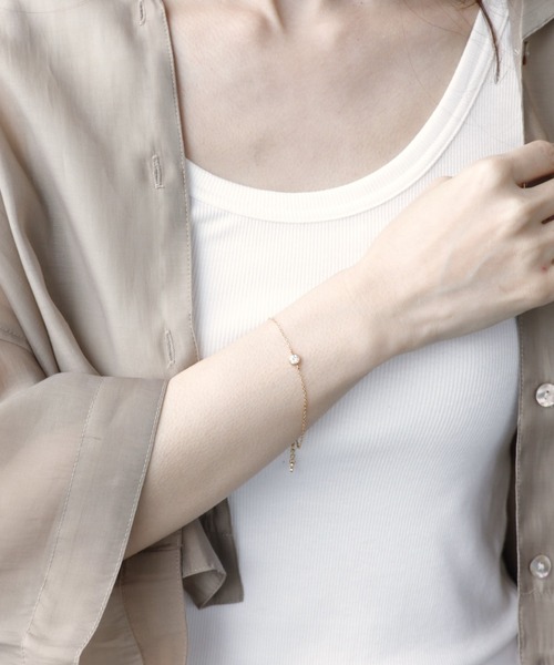 Three Four Time（ｽﾘｰﾌｫｰﾀｲﾑ）の「ストーンステンレスブレスレット（ブレスレット・レディース・ゴールド/ピンクゴールド/シルバー・FREE）」の6枚目の写真