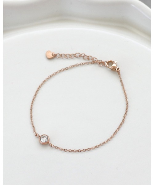Three Four Time（ｽﾘｰﾌｫｰﾀｲﾑ）の「ストーンステンレスブレスレット（ブレスレット・レディース・ゴールド/ピンクゴールド/シルバー・FREE）」の10枚目の写真
