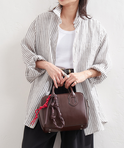 JOURNAL STANDARD（ジャーナルスタンダード）の「《追加2》ソフトゼフィールリネンシャツ（シャツ/ブラウス・レディース・ベージュ/ネイビー/ブラウン/レッド・FREE）」の16枚目の写真