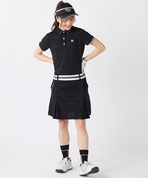 セール】【FILA GOLF:フィラゴルフ】レディース無地ワンピース ゴルフ