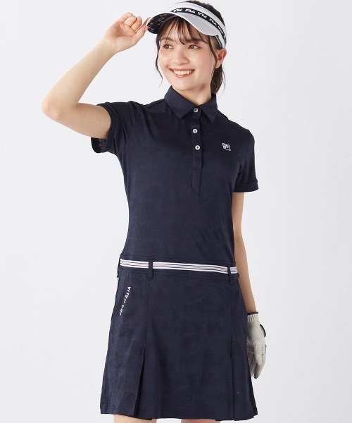 セール】【FILA GOLF:フィラゴルフ】レディース無地ワンピース ゴルフ