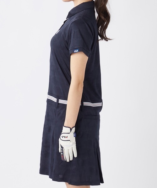 セール】【FILA GOLF:フィラゴルフ】レディース無地ワンピース ゴルフ