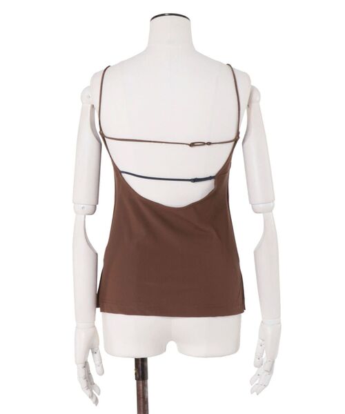 UN3Dトップス、キャミソール セール】THIN CORD CAMISOLE / シンコードキャミソール