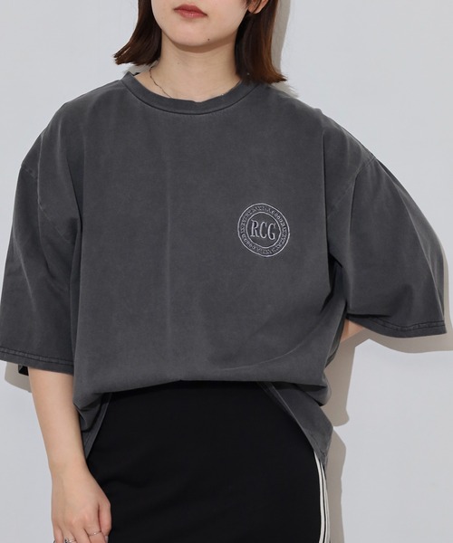 Red Cap Girl(レッドキャプガール)の「RED CAP GIRL 天竺 ピグメント加工 Tシャツ(Tシャツ/カットソー・メンズ・ブラック/ピンク/ブルー/ブラウン・LL/M/L)」の16枚目の写真