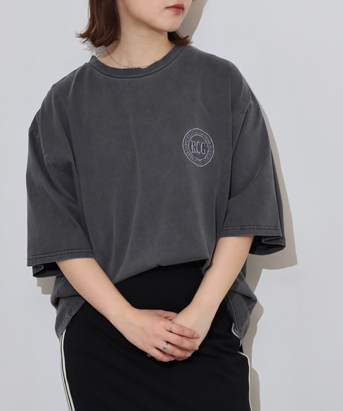 Red Cap Girl(レッドキャプガール)の「RED CAP GIRL 天竺 ピグメント加工 Tシャツ(Tシャツ/カットソー・メンズ・ブラック/ピンク/ブルー/ブラウン・LL/M/L)」の17枚目の写真