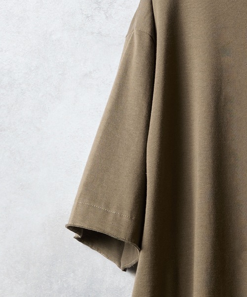 PREMIUM COTTON CURVED HEM POCKET T-SHIRT / プレミアムコットン