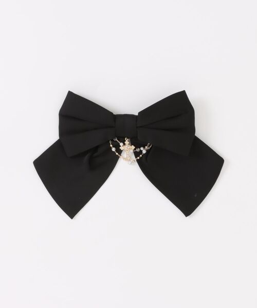 Secret Honey（シークレットハニー）の「アクセサリーリボン半袖レースフリルワンピース（ワンピース・レディース・ストライプ/ブラックミックス/ブラック・MEDIUM）」の18枚目の写真