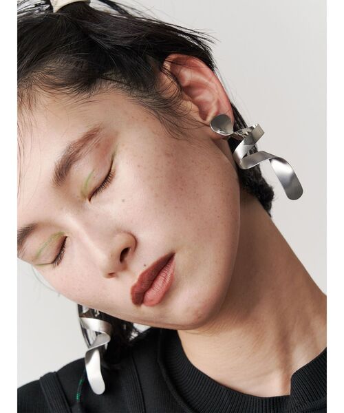 新品♡UN3D. メルト　ウェーブ　MELT WAVE シルバー ピアス セール】MELT WAVE EARRING / メルトウェーブイヤリング