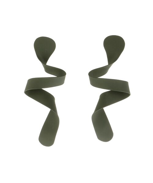 UN3D.（アンスリード）の「MELT WAVE EARRING / メルトウェーブイヤリング（イヤリング・レディース・シルバー/ブルー/ホワイト/カーキ/ゴールド・FREE）」の6枚目の写真