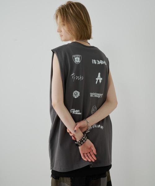 AIVER（アイバー）の「AIVER　スポンサーN/S TEE（Tシャツ/カットソー・メンズ・チャコールグレー/ブラック/ホワイト・SMALL/MEDIUM/LARGE）」の19枚目の写真