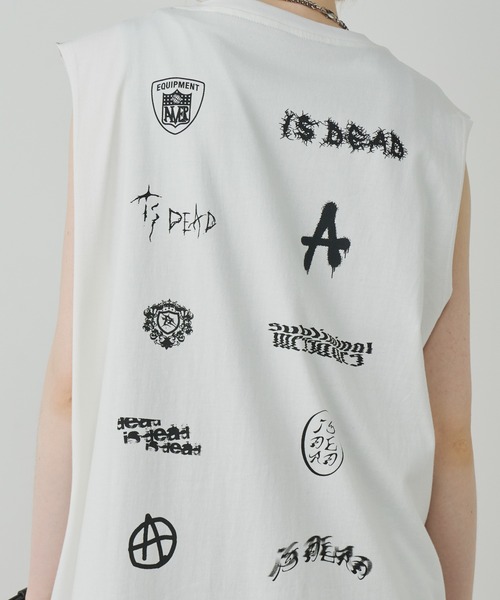 AIVER（アイバー）の「AIVER　スポンサーN/S TEE（Tシャツ/カットソー・メンズ・チャコールグレー/ブラック/ホワイト・SMALL/MEDIUM/LARGE）」の5枚目の写真