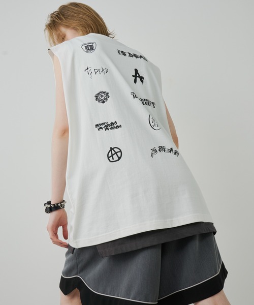 AIVER（アイバー）の「AIVER　スポンサーN/S TEE（Tシャツ/カットソー・メンズ・チャコールグレー/ブラック/ホワイト・SMALL/MEDIUM/LARGE）」の4枚目の写真