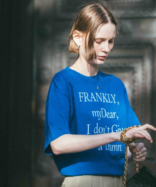 CREDONA（クレドナ）の「PARMANENT TEE/パーマネントTシャツ（Tシャツ/カットソー・レディース・ホワイト/グリーン/ピンク/レッド/レッド系その他/グリーン系その他/ネイビー/パープル/イエロー/ブラック/ライトブルー/グレー/ブルー/その他・FREE）」の8枚目の写真