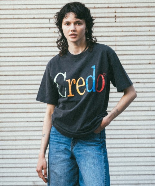 CREDONA（クレドナ）の「PARMANENT TEE/パーマネントTシャツ（Tシャツ/カットソー・レディース・ホワイト/グリーン/ピンク/レッド/レッド系その他/グリーン系その他/ネイビー/パープル/イエロー/ブラック/ライトブルー/グレー/ブルー/その他・FREE）」の14枚目の写真