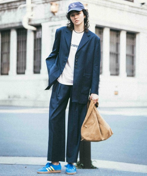 CREDONA（クレドナ）の「PARMANENT TEE/パーマネントTシャツ（Tシャツ/カットソー・レディース・ホワイト/グリーン/ピンク/レッド/レッド系その他/グリーン系その他/ネイビー/パープル/イエロー/ブラック/ライトブルー/グレー/ブルー/その他・FREE）」の19枚目の写真