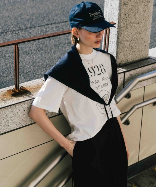 CREDONA（クレドナ）の「PARMANENT TEE/パーマネントTシャツ（Tシャツ/カットソー・レディース・ホワイト/グリーン/ピンク/レッド/レッド系その他/グリーン系その他/ネイビー/パープル/イエロー/ブラック/ライトブルー/グレー/ブルー/その他・FREE）」の15枚目の写真