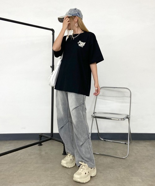 rire(リル)の「厚底ラバースニーカー(スニーカー・レディース・ベージュ/オフホワイト/ブラック・M/L)」の4枚目の写真
