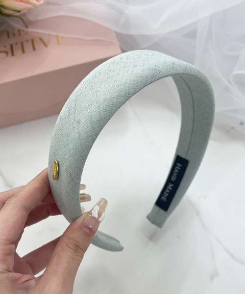カチューシャセットページュゴールド ヘアアクセ》ビジュー付きカチューシャ/お呼ばれヘア