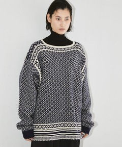 セール】メッシュボーダープリントブラウス（シャツ/ブラウス