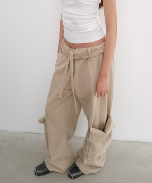 OPEN YY パンツ セール】OPEN YY/オープンワイワイ/WASHED ROLLED CARGO PANTS