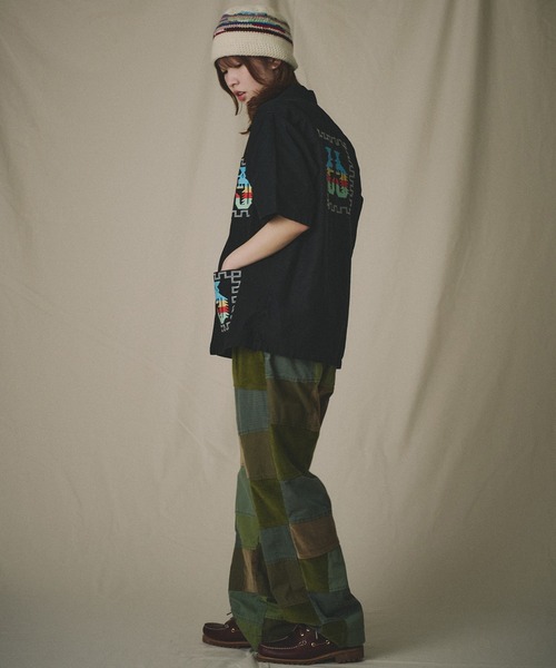 Universal Style Wear（ユニバーサルスタイルウェア）の「Universal Style Wear グアテマラ シャツ（シャツ/ブラウス・メンズ・ブラック/オフホワイト/ブルー/ベージュ・MEDIUM/LARGE/X-LARGE）」の7枚目の写真