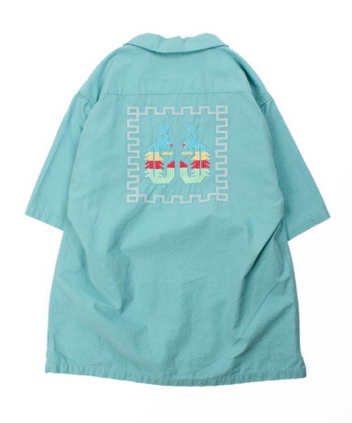Universal Style Wear（ユニバーサルスタイルウェア）の「Universal Style Wear グアテマラ シャツ（シャツ/ブラウス・メンズ・ブラック/オフホワイト/ブルー/ベージュ・MEDIUM/LARGE/X-LARGE）」の14枚目の写真