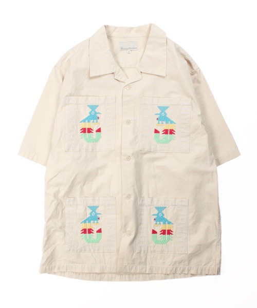Universal Style Wear（ユニバーサルスタイルウェア）の「Universal Style Wear グアテマラ シャツ（シャツ/ブラウス・メンズ・ブラック/オフホワイト/ブルー/ベージュ・MEDIUM/LARGE/X-LARGE）」の21枚目の写真