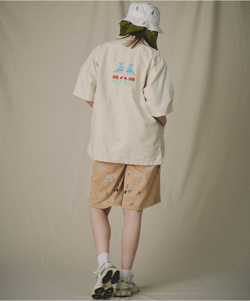 Universal Style Wear（ユニバーサルスタイルウェア）の「Universal Style Wear グアテマラ シャツ（シャツ/ブラウス・メンズ・ブラック/オフホワイト/ブルー/ベージュ・MEDIUM/LARGE/X-LARGE）」の5枚目の写真