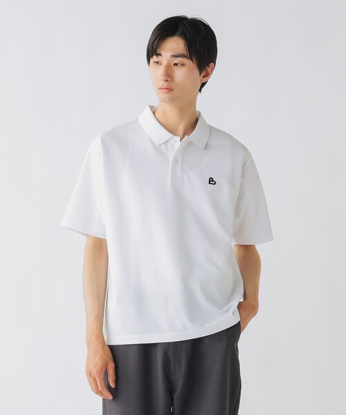 BEAMS HEART(ビームスハート)の「【ユニセックス】B-HEARTロゴ 鹿の子 ポロシャツ(ポロシャツ・メンズ・ブラック/ホワイト・S/M/L/XL)」の20枚目の写真