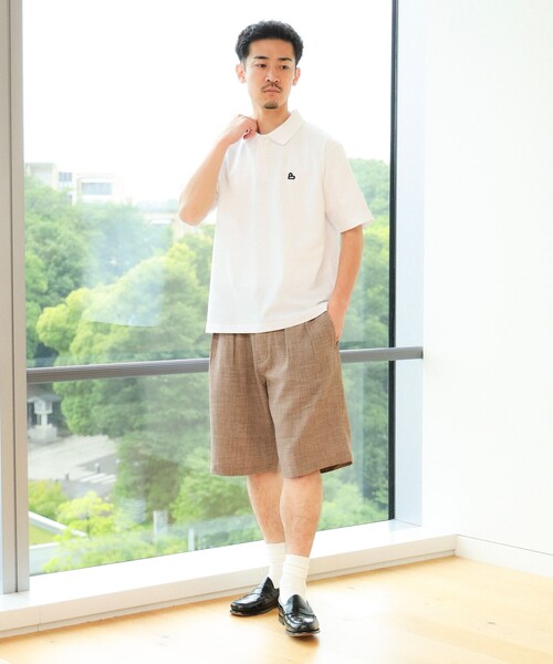 BEAMS HEART(ビームスハート)の「【ユニセックス】B-HEARTロゴ 鹿の子 ポロシャツ(ポロシャツ・メンズ・ブラック/ホワイト・S/M/L/XL)」の10枚目の写真