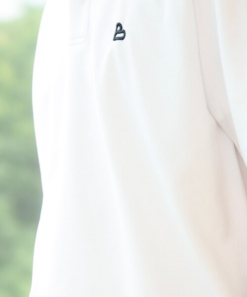 BEAMS HEART(ビームスハート)の「【ユニセックス】B-HEARTロゴ 鹿の子 ポロシャツ(ポロシャツ・メンズ・ブラック/ホワイト・S/M/L/XL)」の16枚目の写真