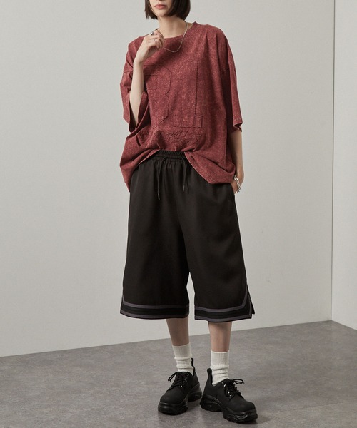 Alfred Alex（アルフレッドアレックス）の「【Alfred Alex】ピグメントナンバリングロゴパッチ半袖Tシャツ（Tシャツ/カットソー・メンズ・グレイッシュブルー/ブラック/ワイン・M/L）」の16枚目の写真