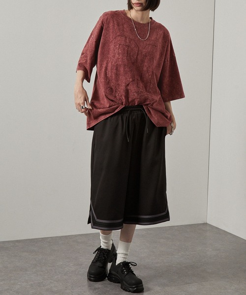 Alfred Alex（アルフレッドアレックス）の「【Alfred Alex】ピグメントナンバリングロゴパッチ半袖Tシャツ（Tシャツ/カットソー・メンズ・グレイッシュブルー/ブラック/ワイン・M/L）」の17枚目の写真