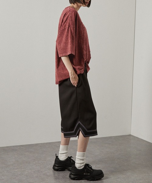 Alfred Alex（アルフレッドアレックス）の「【Alfred Alex】ピグメントナンバリングロゴパッチ半袖Tシャツ（Tシャツ/カットソー・メンズ・グレイッシュブルー/ブラック/ワイン・M/L）」の18枚目の写真