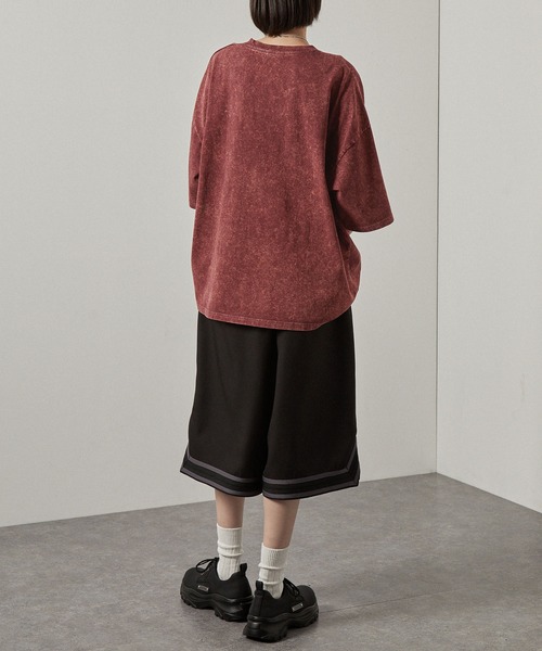 Alfred Alex（アルフレッドアレックス）の「【Alfred Alex】ピグメントナンバリングロゴパッチ半袖Tシャツ（Tシャツ/カットソー・メンズ・グレイッシュブルー/ブラック/ワイン・M/L）」の20枚目の写真